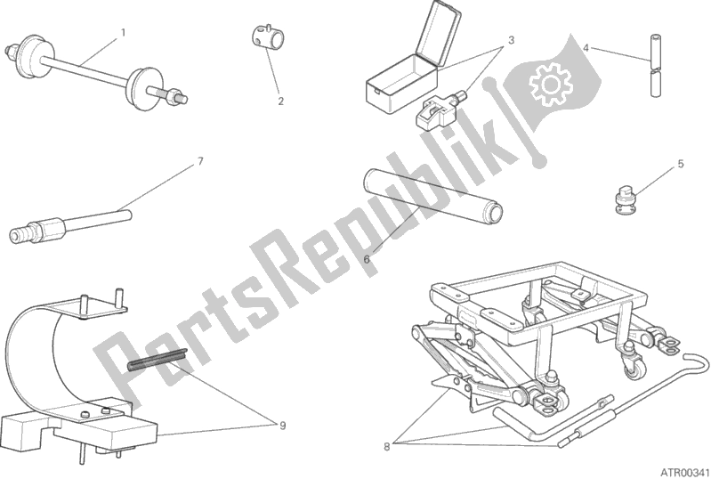 All parts for the Workshop Service Tools, Frame of the Ducati Scrambler Cafe Racer 803 2017